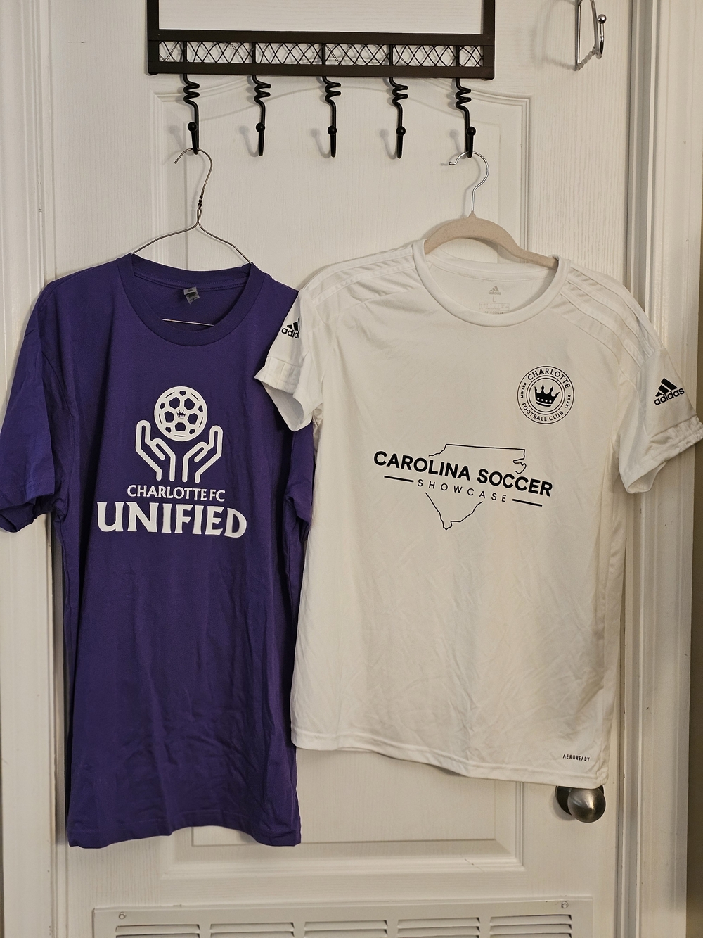 Adidas Charlotte Football Club Carolina Soccer Showcase Short Sleeve Jersey W LG